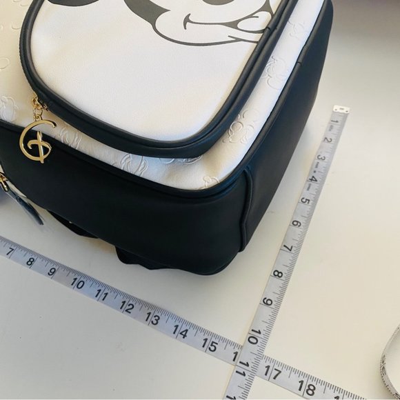 NEW Disney Mickey Mouse Embossed Backpack Faux Leather Mickey Mouse Ears - Picture 6 of 14